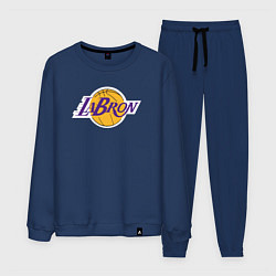 Костюм хлопковый мужской LaBron Lakers, цвет: тёмно-синий