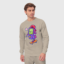 Костюм хлопковый мужской Tetris skater, цвет: миндальный — фото 2