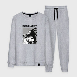 Костюм хлопковый мужской Боб Марли легенда регги, цвет: меланж
