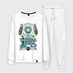 Костюм хлопковый мужской Рик - вубба лубба даб ром, цвет: белый