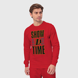 Костюм хлопковый мужской Lakers show time, цвет: красный — фото 2