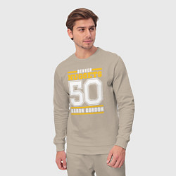 Костюм хлопковый мужской Denver - Aaron Gordon, цвет: миндальный — фото 2