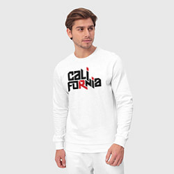 Костюм хлопковый мужской USA - California, цвет: белый — фото 2