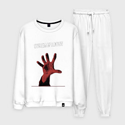 Костюм хлопковый мужской System of a Down toxicity, цвет: белый