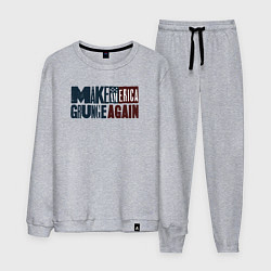 Костюм хлопковый мужской Сделаем Америку гранжевой снова, цвет: меланж
