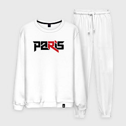 Костюм хлопковый мужской Paris, цвет: белый
