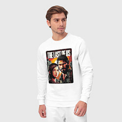 Костюм хлопковый мужской Одни из нас - Джоэл и Элли постер, цвет: белый — фото 2