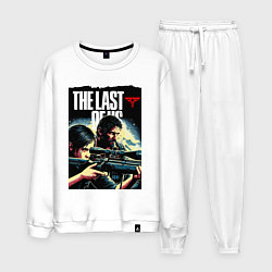 Костюм хлопковый мужской Ellie with a rifle and Joel - the last of us, цвет: белый
