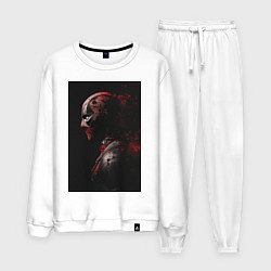 Костюм хлопковый мужской Deadpool, цвет: белый