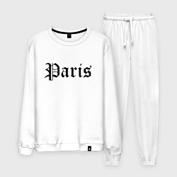 Костюм хлопковый мужской Paris - France, цвет: белый