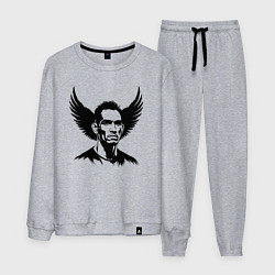 Костюм хлопковый мужской Крылатый Тони Фергюсон, цвет: меланж