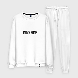 Костюм хлопковый мужской Sigma cat in my zone, цвет: белый