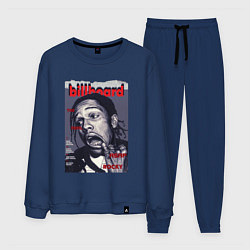 Костюм хлопковый мужской Asap Rocky billboard, цвет: тёмно-синий