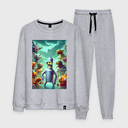 Мужской костюм Bender bending robot among the monsters - ai art f