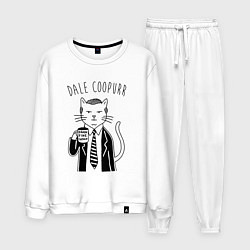 Костюм хлопковый мужской Dale Coopurr, цвет: белый