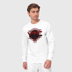 Костюм хлопковый мужской Roman Reigns ytc wwe logo, цвет: белый — фото 2