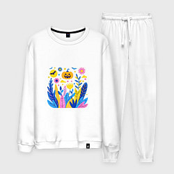 Костюм хлопковый мужской Светильник Джек, цвет: белый