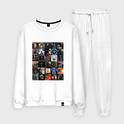 Костюм хлопковый мужской Ozzy Osbourne - обложки, цвет: белый