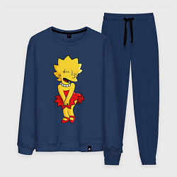 Костюм хлопковый мужской Simpsons - Lisa Monroe, цвет: тёмно-синий