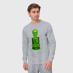 Костюм хлопковый мужской Toxic зеленая кислота, цвет: меланж — фото 2