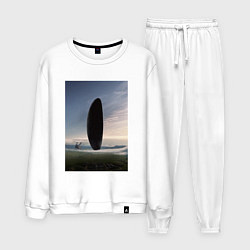 Костюм хлопковый мужской Прибытие, цвет: белый