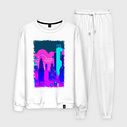 Костюм хлопковый мужской Будущее близко, цвет: белый