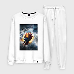 Костюм хлопковый мужской Стрэндж, цвет: белый