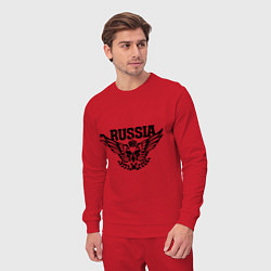 Костюм хлопковый мужской Russia: Empire Eagle, цвет: красный — фото 2