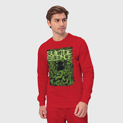 Костюм хлопковый мужской Suicide Silence, цвет: красный — фото 2
