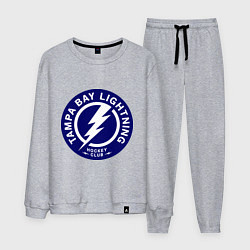 Костюм хлопковый мужской HC Tampa Bay Lightning, цвет: меланж