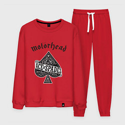 Костюм хлопковый мужской Motorhead: Ace of spades, цвет: красный