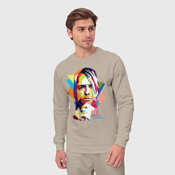 Костюм хлопковый мужской Kurt Cobain: Colors, цвет: миндальный — фото 2