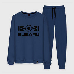 Костюм хлопковый мужской Subaru, цвет: тёмно-синий