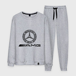 Костюм хлопковый мужской AMG, цвет: меланж