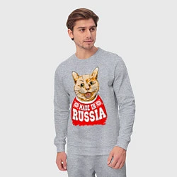 Костюм хлопковый мужской Made in Russia: киса, цвет: меланж — фото 2