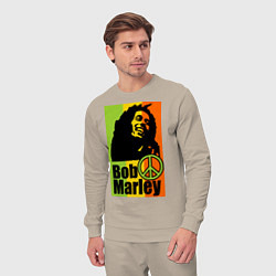 Костюм хлопковый мужской Bob Marley: Jamaica, цвет: миндальный — фото 2