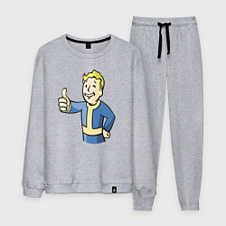 Костюм хлопковый мужской Fallout vault boy, цвет: меланж