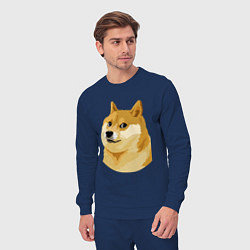 Костюм хлопковый мужской Doge, цвет: тёмно-синий — фото 2