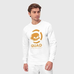 Костюм хлопковый мужской QuaD: Quick and Deadly, цвет: белый — фото 2