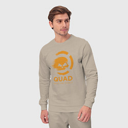 Костюм хлопковый мужской QuaD: Quick and Deadly, цвет: миндальный — фото 2