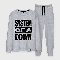 Костюм хлопковый мужской System Of A Down, цвет: меланж