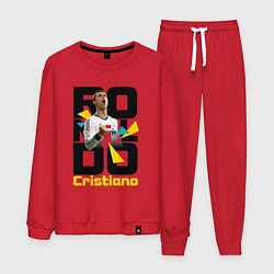 Костюм хлопковый мужской Ronaldo Funs, цвет: красный
