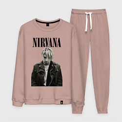 Костюм хлопковый мужской Kurt Cobain: Young, цвет: пыльно-розовый