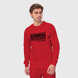 Костюм хлопковый мужской Armin van Buuren, цвет: красный — фото 2