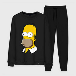 Костюм хлопковый мужской Sad Homer, цвет: черный