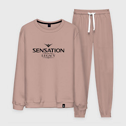 Костюм хлопковый мужской Sensation: The Legacy, цвет: пыльно-розовый