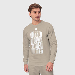 Костюм хлопковый мужской Talk Whovian To Me, цвет: миндальный — фото 2