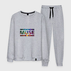 Костюм хлопковый мужской Muse Colour, цвет: меланж