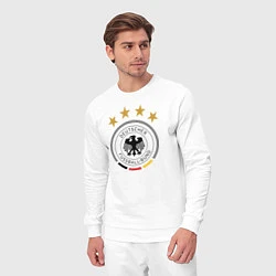 Костюм хлопковый мужской Deutscher Fussball-Bund, цвет: белый — фото 2