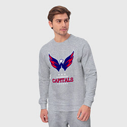 Костюм хлопковый мужской Washington Capitals, цвет: меланж — фото 2